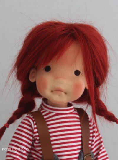 Adèle 17″ natural fiber art doll