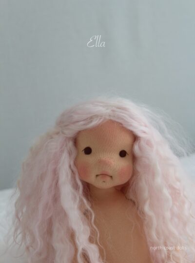 Ella 12″ natural fiber art doll