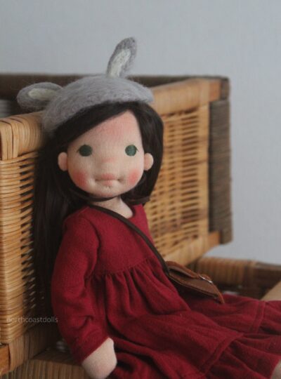 Miss Bunny, a natural fiber doll