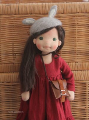 Miss Bunny, a natural fiber doll