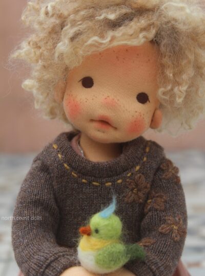Anne-Lise, 30 cm natural fiber doll